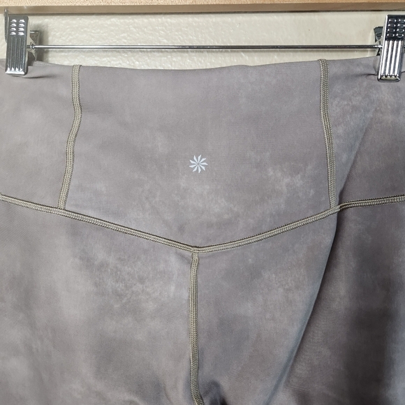 Athleta Tall Brown Tie Dye High Rise Elation 7/8 Leggings-Size LT - Picture 5 of 9